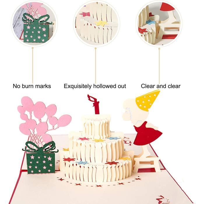 Matuts-Cartes d'invitation d'anniversaire pour filles douces, fournitures  de fête préChristophe - AliExpress