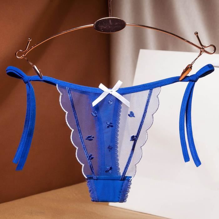 String hotsell dentelle bleu
