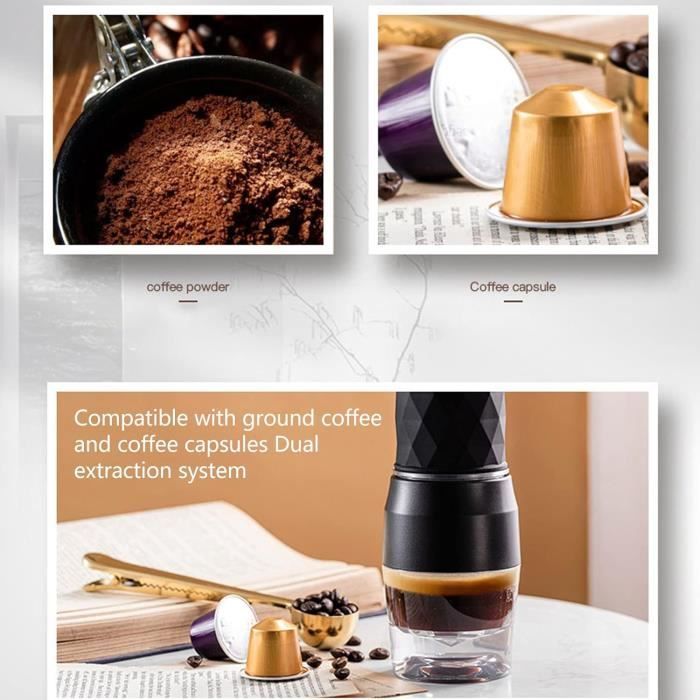 CERA+ Achine à Expresso Portable électrique Avec Auto-chauffage En 3 à