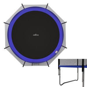 JUMP4FUN Trampoline Fitness Pliable 122 Cm Avec Barre – Noir, 100 Kg Max, Acier Antirouille