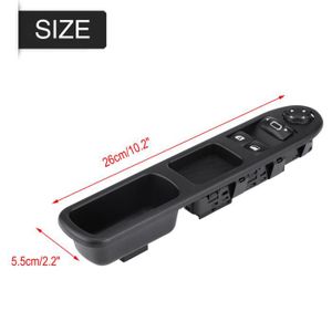 Bouton Lève-Vitre Électrique Pour Peugeot 208 I (2012-2015) - Gauche Avant - 13 Broches - Remplacement Direct - Réf. OEM 96758211ZD - 2
