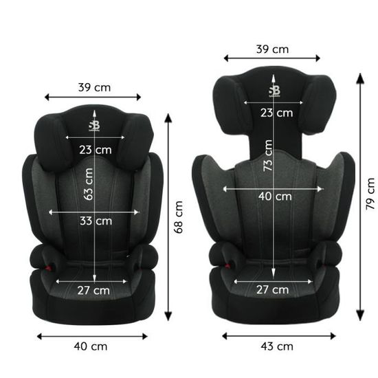 rehausseur avec dossier isofix