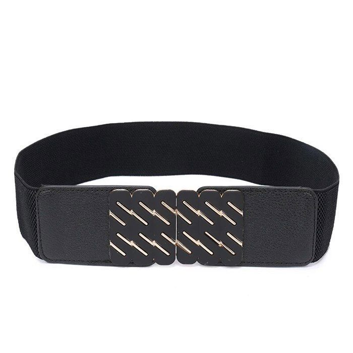 Oyccen Ceinture Large Élastique Pour Femme - Ceinture Extensible Robe Avec Boucle Métal (84cm)