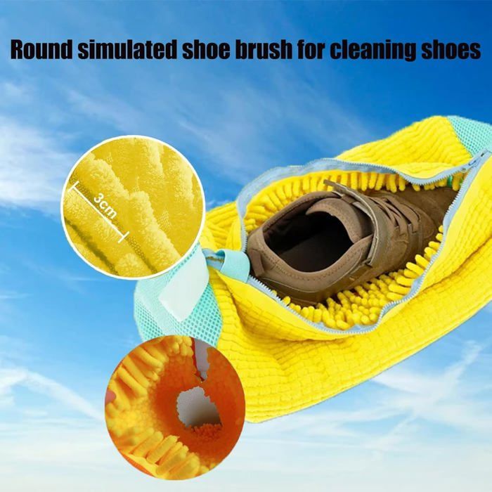 Lot De 2 Sacs Lavage Chaussures Machine - Protection Pour Baskets, Fermeture éclair | Nettoyage Facile Et Sans Accroc