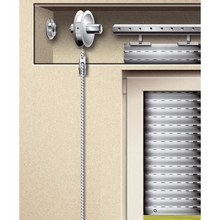 Schellenberg 51208 Guide De Sangle De Volet Roulant DUO Maxi Blanc