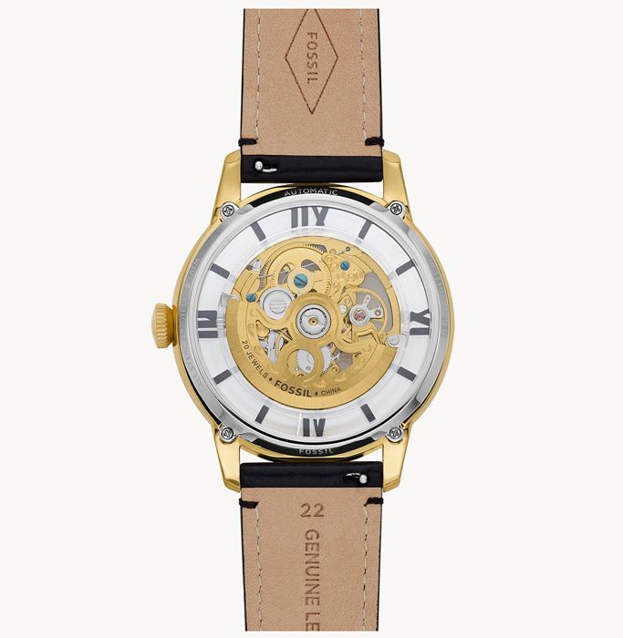 Fossil Montre Townsman automatique en Acier Inoxydable Dor e