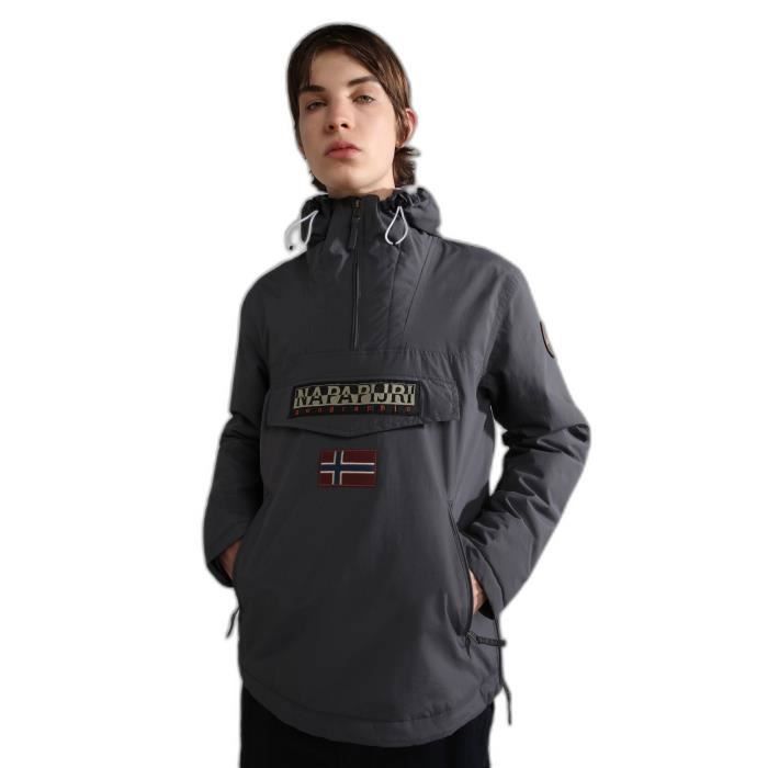 Napapijri dark grey sale solid