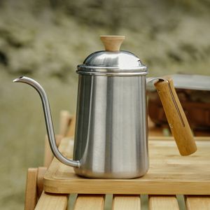 SHENGLU-HENGL Bouilloire De Bec De Col De Cygne En Acier Inoxydable 650Ml Café Thé Maison