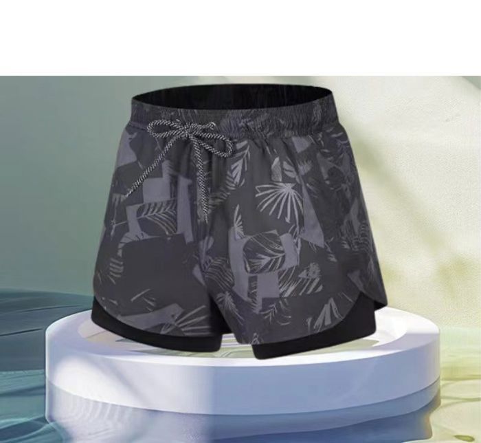 Maillot de bain homme ECELEN double couche anti-embarras, séchage