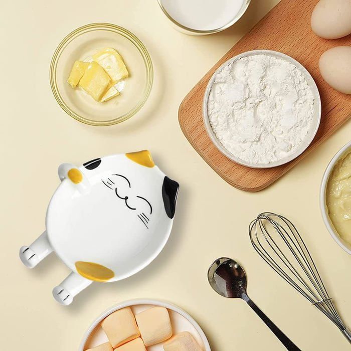 Lot De 2 Porte-Cuillères En Céramique Noire Forme Cœur – Élégants Et Pratiques Pour Café, Soupe Ou Dessert, Idéal Cadeau Romantique