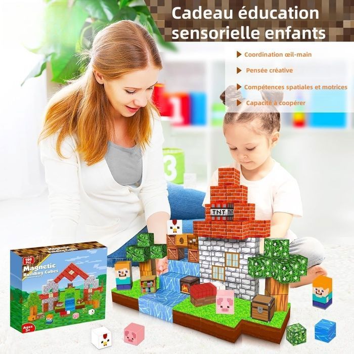 100 Cubes Mathématiques éducatifs – 10 Couleurs – 2x2 Cm – Construction Et Calcul – Pour Enfants Dès 3 Ans – Motricité Et Créativité