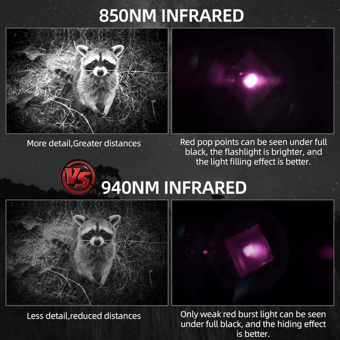 940nm IR LED Flashlight Infrared Torch Work with Night Vision Equipment ...