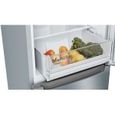 Réfrigérateur combiné pose-libre BOSCH - KGN33NLEB - SER2 - inox look -Volume utile total: 282 l - 176x60cm - No Frost - Inox-8