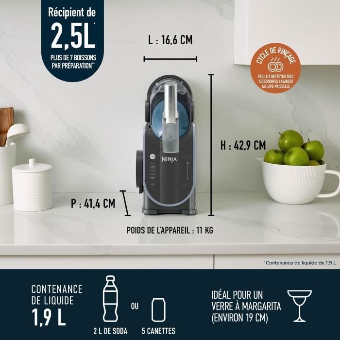 Ninja Slushi FS301EU Frozen Drinks Machine 2.5L 800W