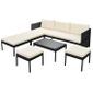 Salon De Jardin 15 Pcs Resine Tressee Noir Achat Vente