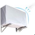 Housse protection climatiseur - Étanche et antivieillissement Placage argent réfléchissant - Climatiseur extérieur - 86x30x56cm