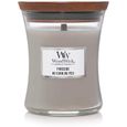 WoodWick bougie parfumée moyenne en jarre avec mèche qui crépite, Au coin du feu, Temps de combustion jusqu'à 60 heures A105-0