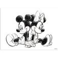 Toile Mickey & Minnie Disney 70 x 50cm Noir, Blanc-0