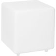 Cube solaire lumineux - LUMISKY - CASY - H30 cm - Tabouret table basse - LED blanc et multicolore-0