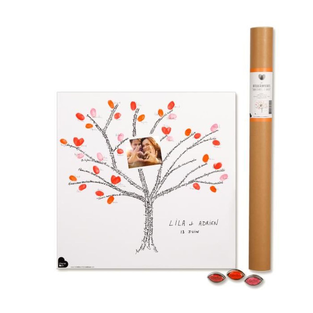 Kit Affiche A Empreintes Arbre A Mots Kit Affiche 3 Encreurs Cdiscount Animalerie