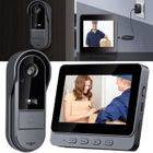 NOBRAND Sonnette sans Fil avec Camera Visiophone Bluetooth avec écran IPS de 4.3 Sonnette sans Fil Exterieur Etanche 170° Vision Nocturne