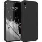 CHICHENG Coque en silicone iPhone XR Noir Coque les accessoires Magsafe et chargeur sans fil. Coque de protection anti-chocs.Noir