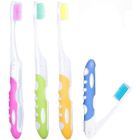 DLZAOAO Brosse à dents pliable,4 brosses à dents de voyage pliables, une brosse à dents souple portable avec une brosse à poils souples,