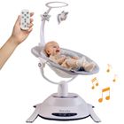 Balancelle Bébé Électrique 360° LIONELO Bella - Télécommande - Léger - 12 mélodies - 6 modes de balancement - Arche à jouets