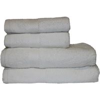 Lot de 3 serviettes de toilettes 50 x 90 cm 100% coton, 500 Gr/m² - Blanc