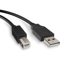 Cable Imprimante USB 1,5 mètres USB 2.0 Compatible avec imprimante Scanner Canon HP Dell Epson Brother Lexmark Pixma Samsung Xerox