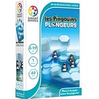 Jeu de société - SMART GAMES - Les Pingouins Plongeurs - Pour enfants dès 3 ans - 10 pièces - Noir et blanc