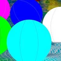 Ballon de plage gonflable lumineux LED - VGEBY - 16 couleurs - PVC respectueux de l'environnement