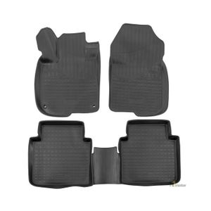 Tapis De Sol Caoutchouc Noir Pour Honda CR-V 2002-2006 - Set De 4 Pièces OMAC, Imperméable Antidérapant
