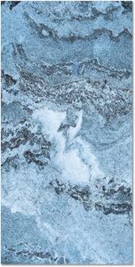 TAPIS Tapis du Sol Marbre Bleu 60x110 cm - Tapis de Cuis