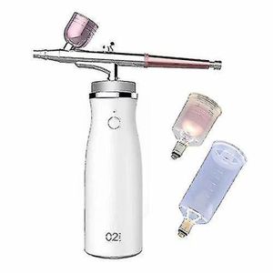 Kit Aérographe Portable Joyeee - Pour Maquillage, Décoration De Gâteaux, Blanc
