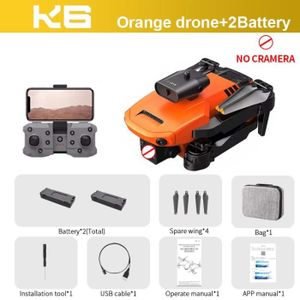 DRONE Pas de C-orange-2B-KOHR nouveau K6 mini drone 4K h