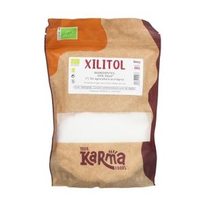 SUCRE & ÉDULCORANT KARMA - Xylitol Sucre De Bouleau Eco Sans Gluten Vegan 300 g de poudre