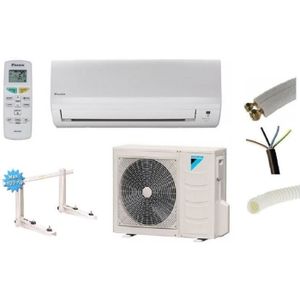 CLIMATISEUR FIXE PRET A POSER CLIMATISATION DAIKIN 2500W REVERSIBLE FTXB RXB25C + KIT DE POSE 5 METRES + SUPPORT MURAL