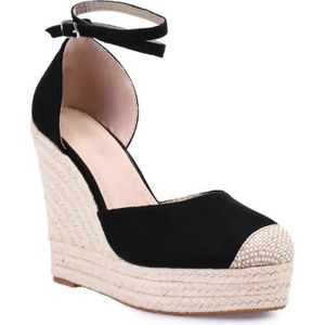 ESPADRILLE Espadrille compensée - Marque - Noir - Femme