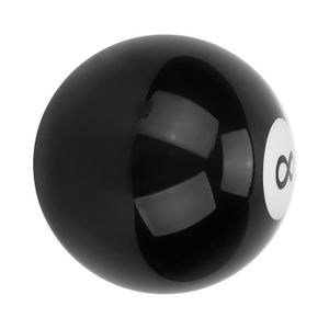  Pommeau de volant pour voiture et camion – En forme de boule de  billard numéro 8, noir