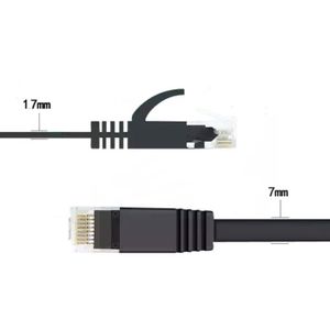 4,9 pi - 1,5 m Cat 7A ultramince - Câble Ethernet Gigabit LAN - vitesse  jusqu'à 40 Gb/s à 1000 MHz compatible avec Cat5