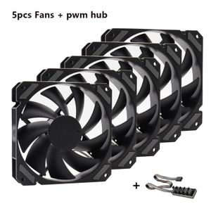 Pc 8 canaux Fan Hub Refroidissement Ventilateur Contrôleur de vitesse pour  Cpu Case Hdd Vga Pwm Fan Support Pci par 12v