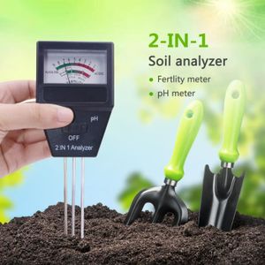 OUTIL MULTIFONCTIONS JARDIN Testeur de Sol, 2 en 1 Mètre Testeur de pH et Fertilité de Haute Précision pour Jardin Fleur Légumes Plante