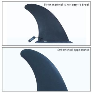 PLANCHE DE SURF VGEBY Palmes de planche de surf Ailerons de Surf, Accessoire Universel en Plastique pour Ailerons de Planche de sport aviron Noir