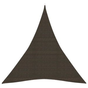 VOILE D'OMBRAGE ZJCHAO - Voile d'ombrage 160 g/m² Marron 4x5x5 m PEHD