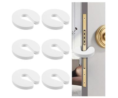 Lot De 8 Butoirs De Porte En Mousse EVA Blanche - Protection Anti-pincement Pour Bébé Et Enfants, Facile à Installer - 9