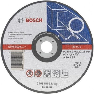Lot De 10 Papiers Abrasifs Pour Ponçeuse Vibrante BOSCH, 93 X 185 Mm Grain 80 82172173