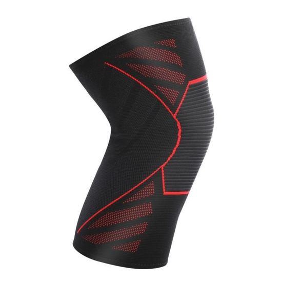 Genouillère De Sport Homme – Nylon Noir – Taille Unique – Équipement De Protection (Neuf)