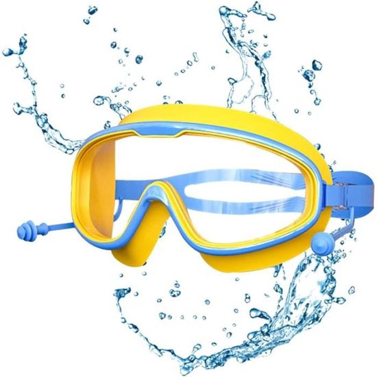Lunettes De Natation Enfant Anti-buée - Vision Large 180°, Protection UV, Réglage Facile, Taille 3-10 Ans, Rose