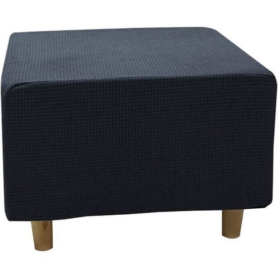 Housse De Pouf Ottomane Carrée/Rond 40x40/45x45 Extensible, Housses De Repose-Pieds En Jacquard Doux Pour Protéger Le Repose-Pieds, Housse De Pouf Avec Fond élastique ( Color : Q , Size : 30x30cm